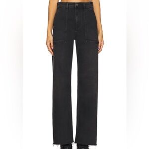 Pistola Penny Utility Black High-Rise Wide Leg Jeans